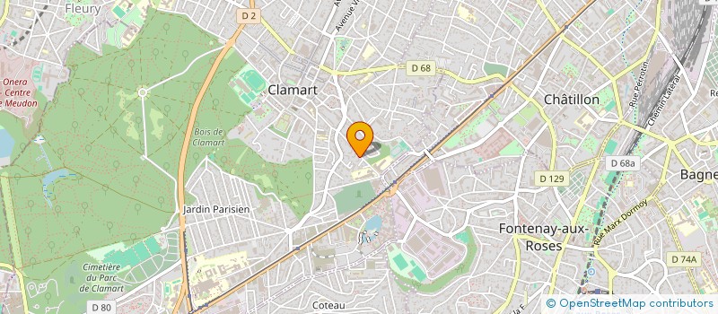 localisation de l'entreprise SARL AKM TP à CLAMART