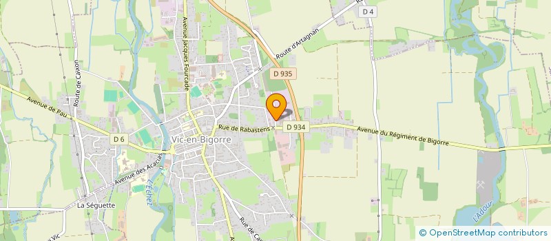 localisation de l'entreprise SARL AKROPOLE CREATION  VIC-EN-BIGORRE