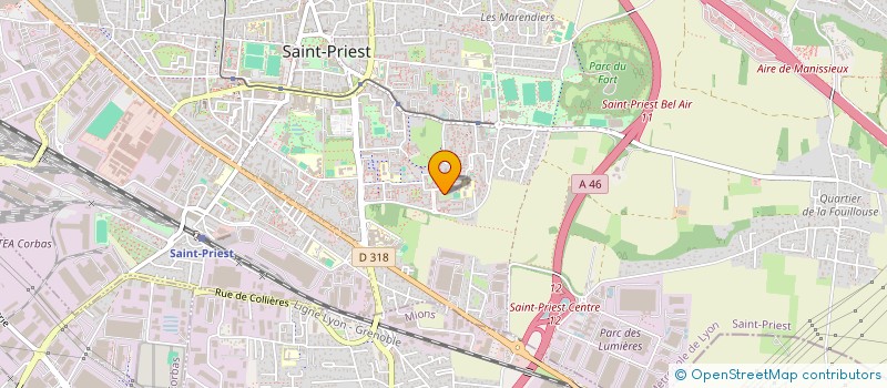 localisation de l'entreprise SARL AKSARAY KEBAB DISTRIBUTION  SAINT-PRIEST