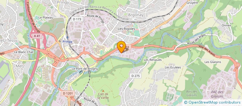 localisation de l'entreprise SARL ALADIN RHONE-ALPES à ARGONAY