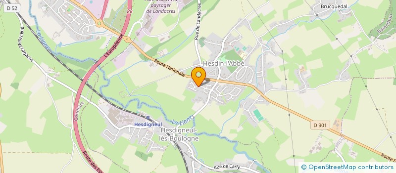 localisation de l'entreprise SARL ALAIN BLANPAIN  HESDIN-L'ABBE