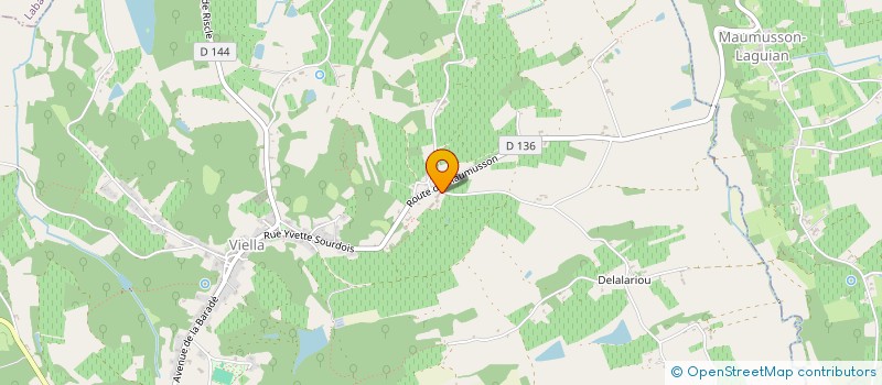 localisation de l'entreprise SARL ALAIN BORTOLUSSI -CHATEAU DE VIELLA  VIELLA