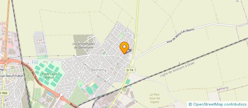 localisation de l'entreprise SARL ALAIN BRIMEUX  BETHENY