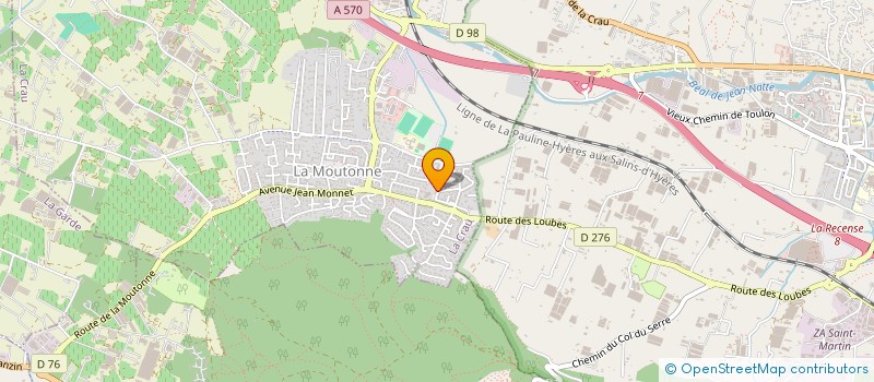 localisation de l'entreprise SARL ALAIN BRUNEL  LA CRAU