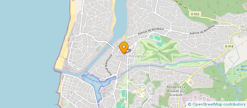 localisation de l'entreprise SARL ALAIN COIFFURE  SOORTS-HOSSEGOR