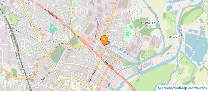 localisation de l'entreprise SARL ALAIN DEUX à ROANNE