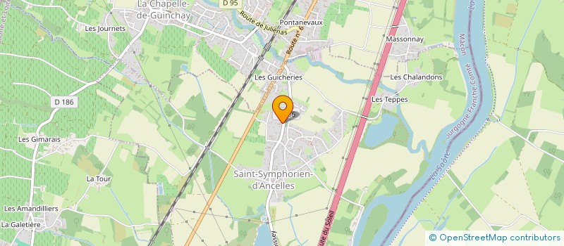 localisation de l'entreprise SARL ALAIN DUDRAGUE  SAINT-SYMPHORIEN-D'ANCELLES