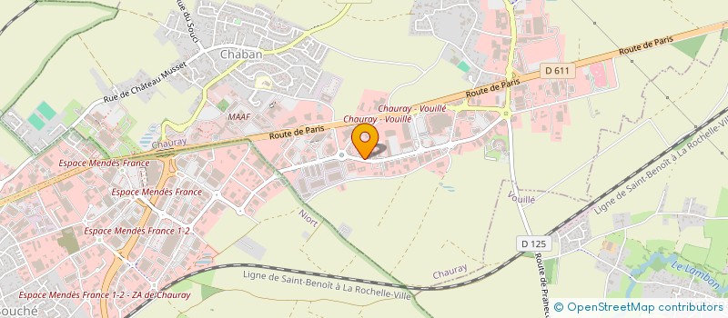 localisation de l'entreprise SARL ALAIN DURAND à CHAURAY