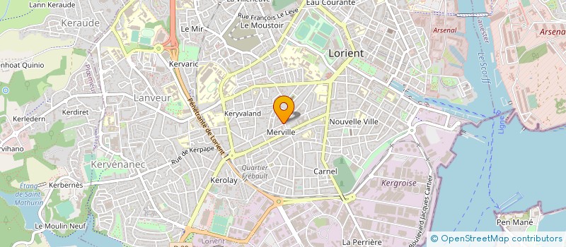 localisation de l'entreprise SARL ALAIN JEGOUZO à LORIENT