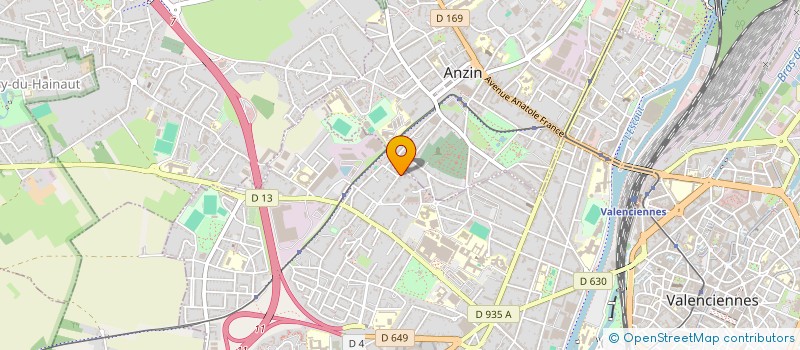 localisation de l'entreprise SARL ALAIN MACHU à VALENCIENNES