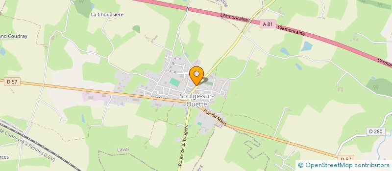 localisation de l'entreprise SARL ALAIN OLIVIER  SOULGE-SUR-OUETTE