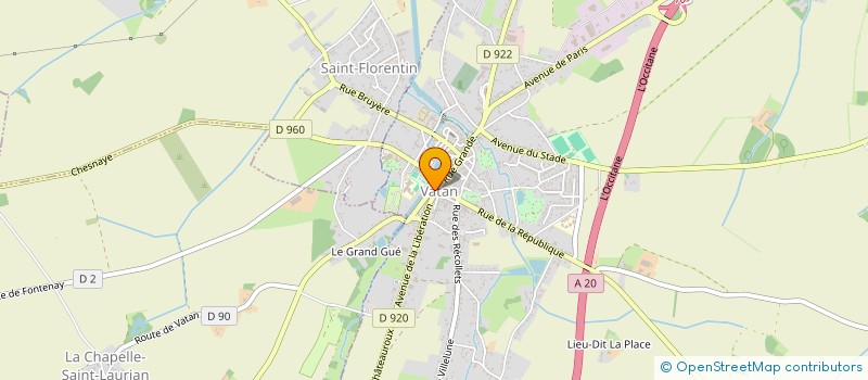 localisation de l'entreprise SARL ALAIN PAILLISSON à VATAN