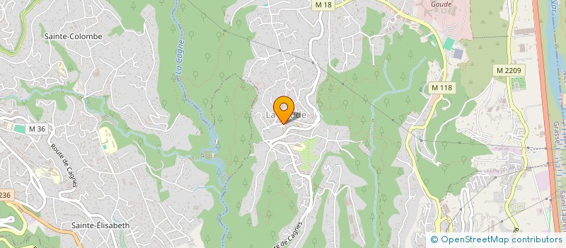 localisation de l'entreprise SARL ALBAN GUILLIEN à LA GAUDE