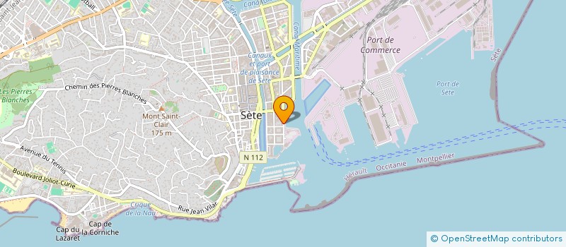 localisation de l'entreprise SARL ALBANO à SETE