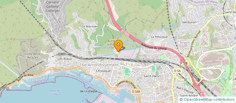 localisation de l'entreprise SARL ALBANO BTP à MARSEILLE 16