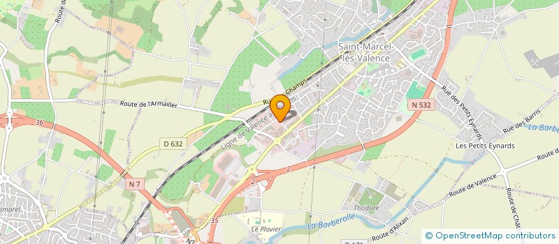 localisation de l'entreprise SARL ALBATE  SAINT-MARCEL-LES-VALENCE