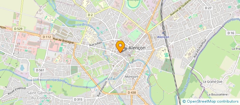 localisation de l'entreprise SARL ALBERT à ALENCON