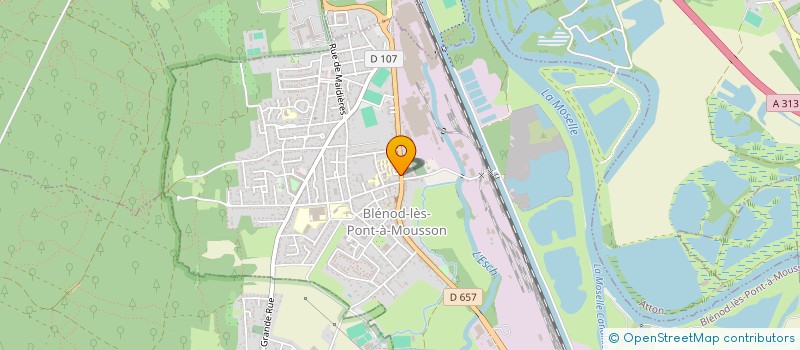 localisation de l'entreprise SARL ALBERTO & CATHY  BLENOD-LES-PONT-A-MOUSSON