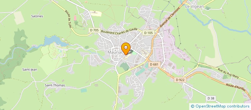 localisation de l'entreprise SARL ALBESSARD à MAURIAC