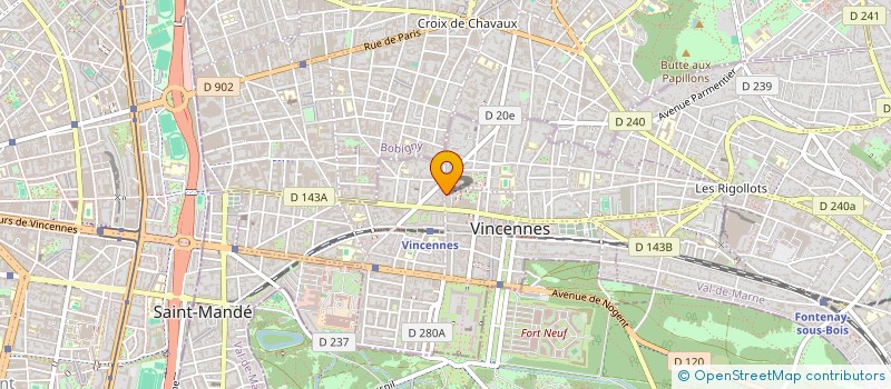 localisation de l'entreprise SARL ALBO  VINCENNES