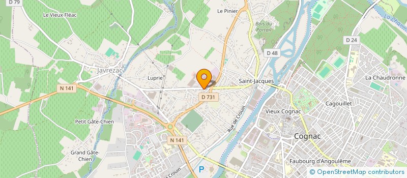 localisation de l'entreprise SARL ALCYON MICRO INFORMATIQUE à COGNAC