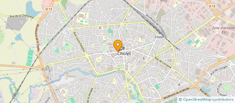 localisation de l'entreprise SARL ALEX à CHOLET