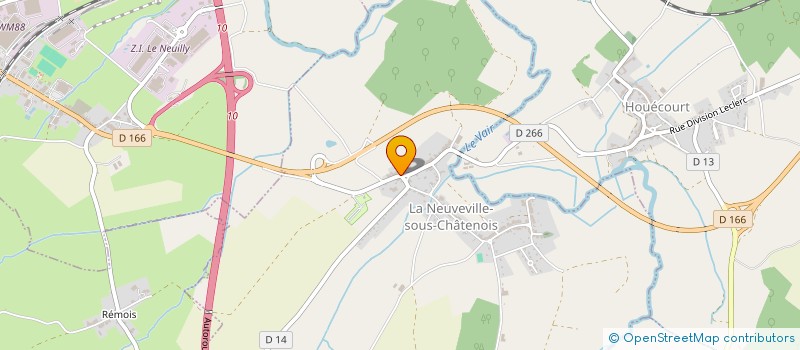 localisation de l'entreprise SARL ALEXANDRE ALMEIDA  LA NEUVEVILLE-SOUS-CHATENOIS