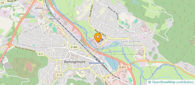 localisation de l'entreprise SARL ALEXANDRE PERRIN à SAINT-ETIENNE-LES-REMIREMONT