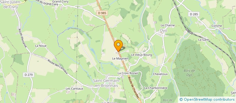 localisation de l'entreprise SARL ALEXIS VIDAL  SAINT-GERMAIN-EN-BRIONNAIS