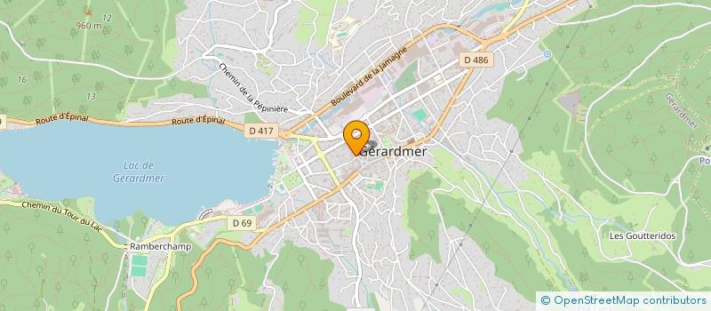 localisation de l'entreprise SARL ALFA à GERARDMER