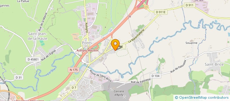 localisation de l'entreprise SARL ALGLAVE  SAINT-JEAN-DE-LA-HAIZE