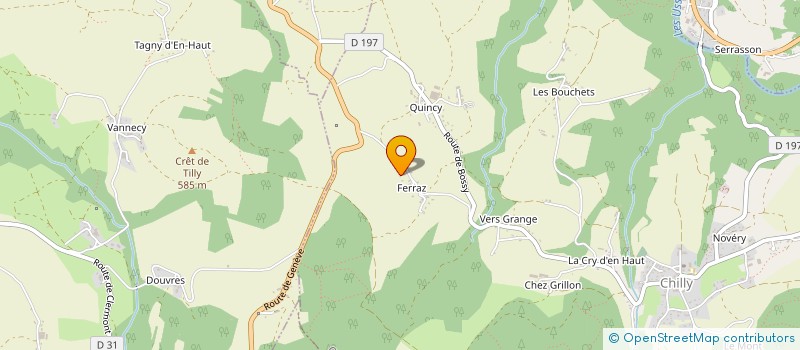 localisation de l'entreprise SARL ALGOCY  CHILLY