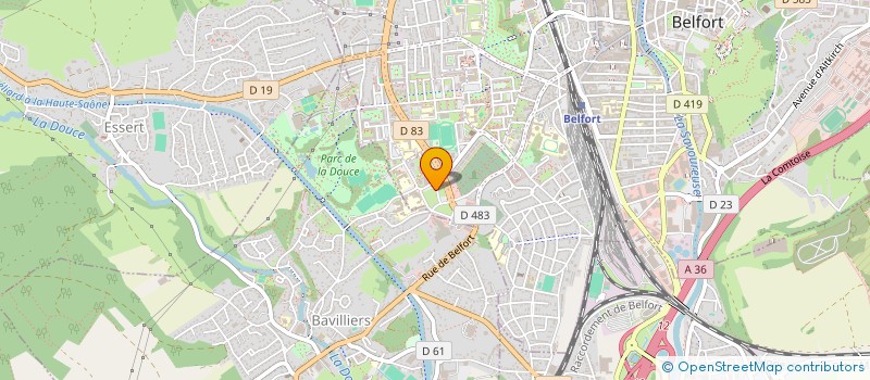 localisation de l'entreprise SARL ALGOSU à BELFORT