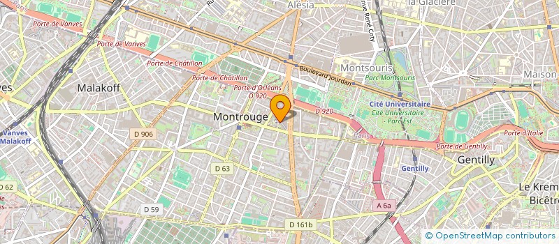 localisation de l'entreprise SARL ALI à MONTROUGE