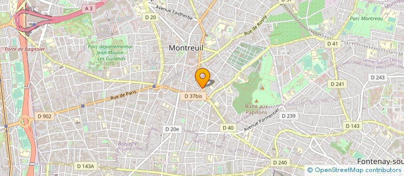localisation de l'entreprise SARL ALICE à MONTREUIL