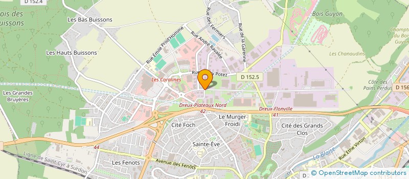 localisation de l'entreprise SARL ALICE à DREUX