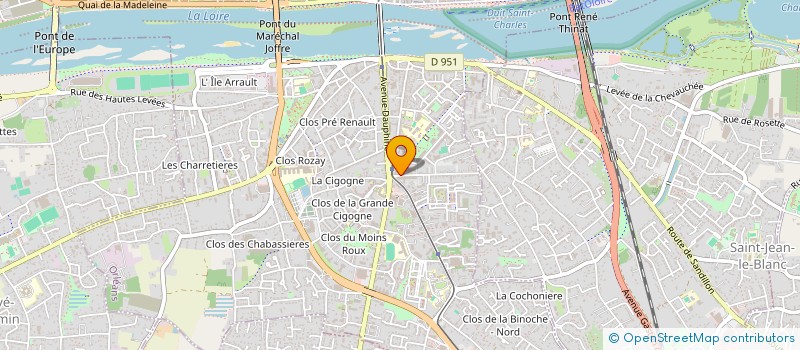 localisation de l'entreprise SARL ALIMENTAT GENERAL CEDRE ST MARCEAU à ORLEANS