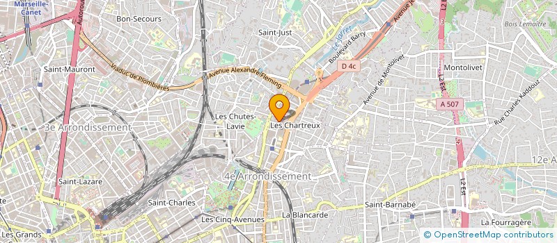 localisation de l'entreprise SARL ALIMENTAT GENERALE SERVICES RAPIDES à MARSEILLE