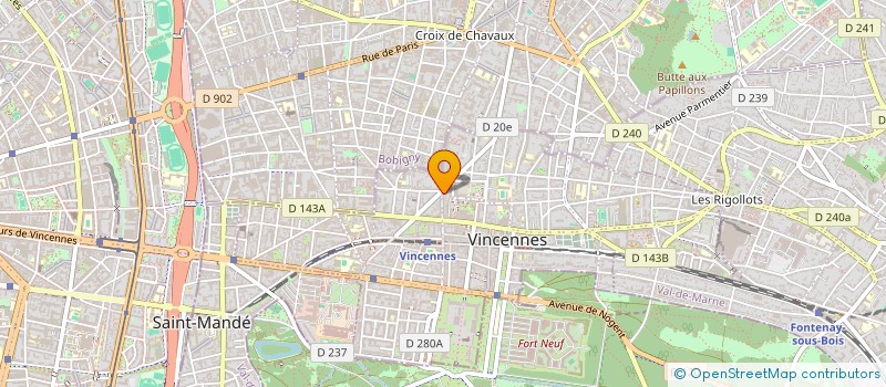 localisation de l'entreprise SARL ALIMENTATION 3AS à VINCENNES
