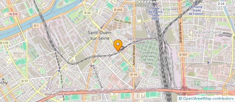 localisation de l'entreprise SARL ALIMENTATION BAUER à SAINT-OUEN-SUR-SEINE