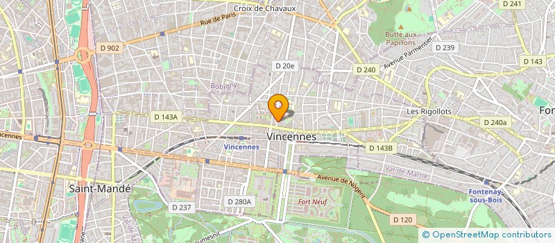 localisation de l'entreprise SARL ALIMENTATION DE SHANGHAI à VINCENNES