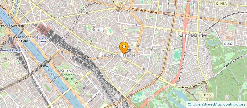 localisation de l'entreprise SARL ALIMENTATION GENERALE LA FONTAINE à PARIS