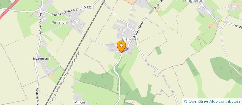 localisation de l'entreprise SARL ALIMENTATION GENETIQUE PORCINES  BIERVILLE