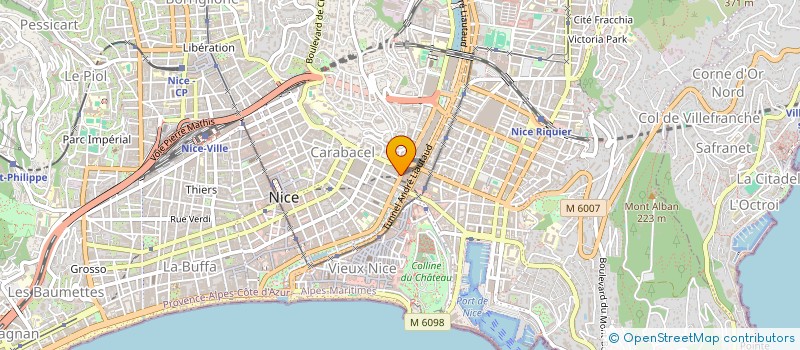 localisation de l'entreprise SARL ALIMENTATION GMR à NICE