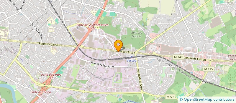 localisation de l'entreprise SARL ALINEA  VERTOU