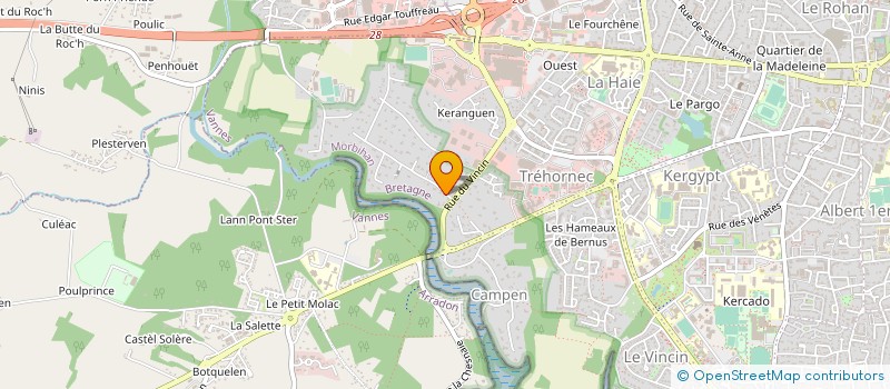 localisation de l'entreprise SARL ALINEA à VANNES