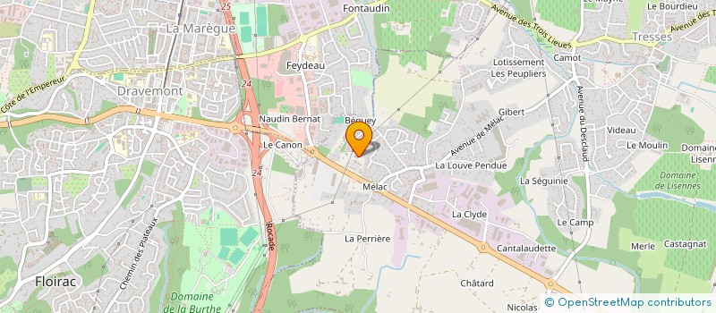 localisation de l'entreprise SARL ALIVE à TRESSES