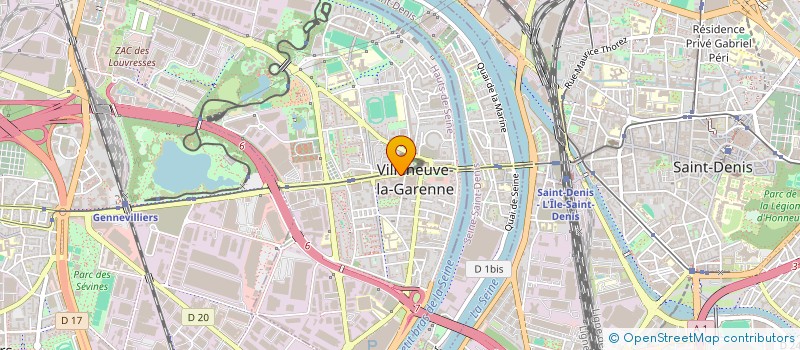 localisation de l'entreprise SARL ALIYA  VILLENEUVE-LA-GARENNE