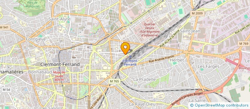 localisation de l'entreprise SARL ALIYANS à CLERMONT-FERRAND