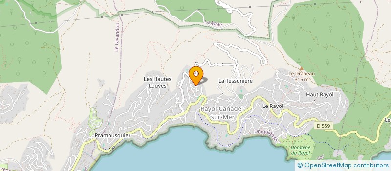 localisation de l'entreprise SARL ALIZARA à RAYOL-CANADEL-SUR-MER